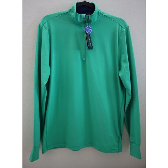 Polo Ralph Lauren 781862899007 Men Sz S Green 1/4 Zip Golf L/S Pullover Shirt - Picture 1 of 10